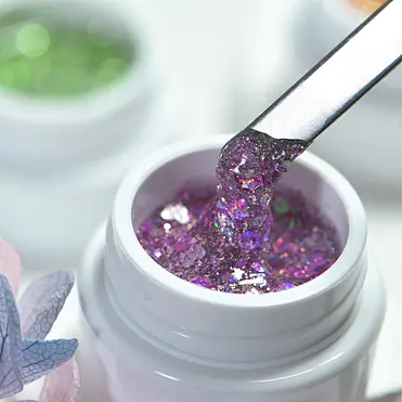 glitter gel nails
